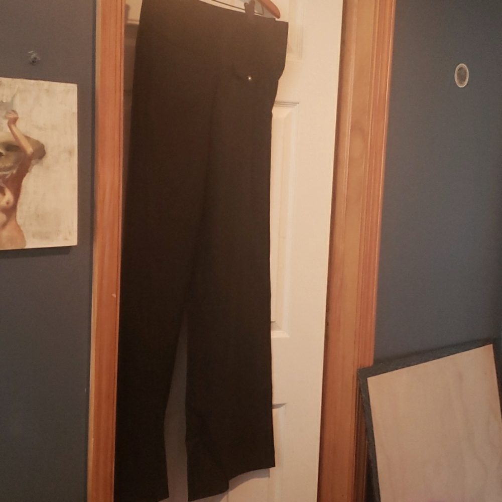 Wide leg black pants
